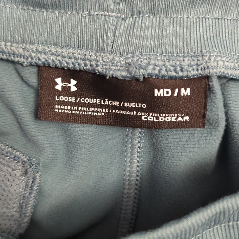 Under Armour Pants Men's M Lichen Blue Sportstyle Joggers Drawstrings Pockets - Picture 8 of 11